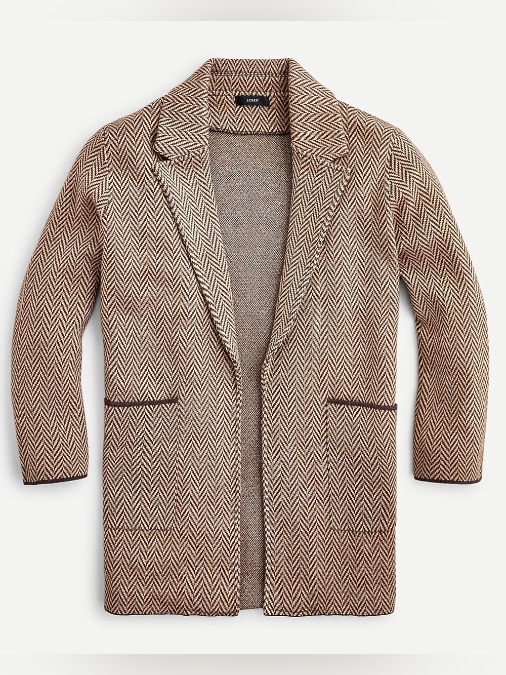 J. Crew Sophie Sweater Blazer Chevron